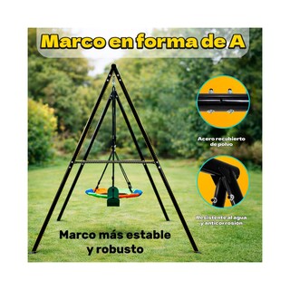 Foto 6 | Foto 6 | Columpio Infantil 2en1 Trampolin Balancin Estacion De Juegos Little Monkey