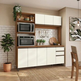 Foto 1 | Foto 1 | Cocina Compacta Luna Kappesberg 192 5 Cm Canela/blanco