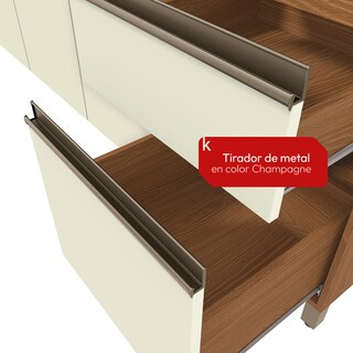 Foto 5 | Foto 5 | Cocina Compacta Luna Kappesberg 192 5 Cm Canela/blanco