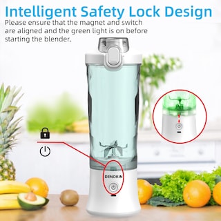 Foto 5 | Foto 5 | Licuadora Portátil Denokin Tamaño Personal 600 Ml 6 Cuchillas - Venta Internacional.