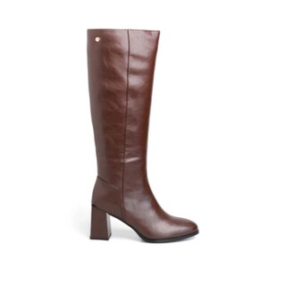 Foto 1 | Foto 1 | Bota Mada Storm Café Con Tacón Grueso Efecto Madera.