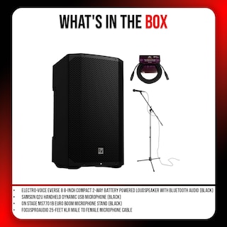 Foto 7 | Foto 7 | Altavoz Electro-voice Everse 8 8 Pulgadas Compacto 2 Vías Negro - Venta Internacional.