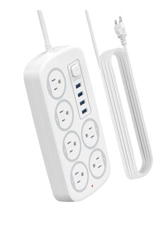 Foto 1 | Foto 1 | Regleta Multicontactos Xtellar 6 Tomas Con Usb/tipo-c Multiprotección Cable 2 M Blanco