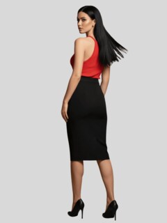 Foto 3 | Foto 3 | Set 2 Blusas Mujer Texturizada Casual Bl-1028-px3 Negro Y Rojo Crop Top Para Mujer