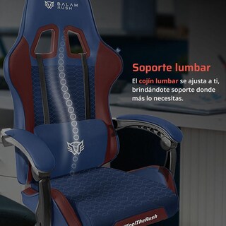 Foto 4 | Foto 4 | Silla Gamer Balam Rush Power Rush V2 Ergonomica Reclinable Azul - Guinda Br-944502 Comodidad Duradera Y Estilo Único