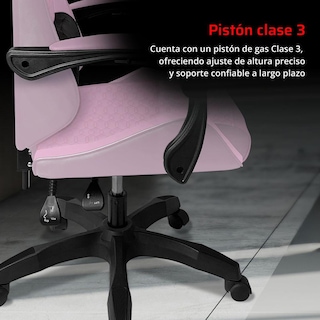Foto 3 | Foto 3 | Silla Gamer Balam Rush Power Rush V2 Ergonomica Reclinable Rosa - Negro Br-944489 Comodidad Duradera Y Estilo Único