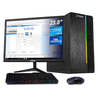Foto 1 | Foto 1 | Computadora Escritorio Xtreme Pc Gaming Intel N100 16gb Ssd 500gb Monitor 23.8 Wifi Black Ideal Para Punto De Venta Y Uso Diario