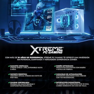Foto 7 | Foto 7 | Computadora Escritorio Xtreme Pc Gaming Intel N100 16gb Ssd 500gb Monitor 23.8 Wifi Black Ideal Para Punto De Venta Y Uso Diario