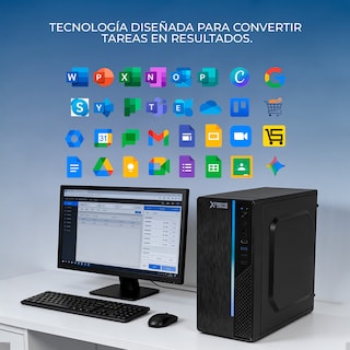 Foto 8 | Foto 8 | Computadora Escritorio Xtreme Pc Gaming Intel N100 16gb Ssd 500gb Monitor 23.8 Wifi Black Ideal Para Punto De Venta Y Uso Diario