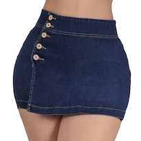 Falda Short Mezclilla Levanta Pompa Sea Brazil Mujer