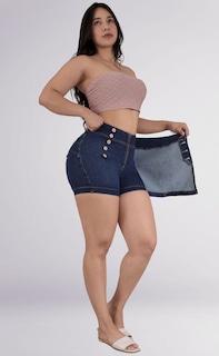 Foto 4 | Foto 4 | Falda Short Mezclilla Levanta Pompa Sea Brazil Mujer