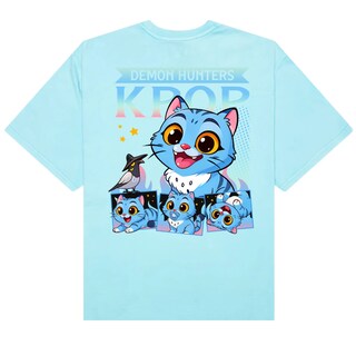 Foto 1 | Foto 1 | Playera Infantil Kpop Demon Hunters Diseño Derpy Color Azul Talla 4