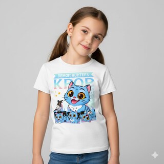 Foto 2 | Foto 2 | Playera Infantil Demon Hunters Diseño Derpy Color Blanco Talla 12