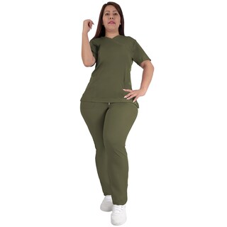 Foto 1 | Foto 1 | Uniforme Quirúrgico Verde Olivo Sea Brazil Mujer