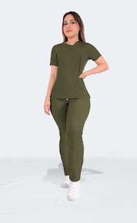 Foto 6 | Foto 6 | Uniforme Quirúrgico Verde Olivo Sea Brazil Mujer