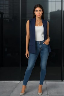 Foto 4 | Foto 4 | Chaleco Estilo Moderno Casual Linterz Para Mujer