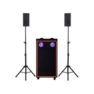 Foto 1 | Foto 1 | Sistema De Audio Dj Pro 1500 Stagepro Mezcladora Y Satelites