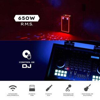 Foto 7 | Foto 7 | Sistema De Audio Dj Pro 1500 Stagepro Mezcladora Y Satelites