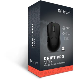 Foto 6 | Foto 6 | Mouse Gamer Balam Rush Drift Pro Mg7 26000dpi 5 Botones Inalambrico 2.4ghz Bt 5.3 Negro Br-938525 Mayor Precisión Y Control