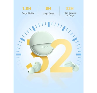 Foto 3 | Foto 3 | Audífonos Con Estuche Giratorio Inalámbricos In-ear Manos Libres Eo Safe Imports Esi-24141 Verde