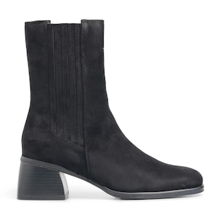 Foto 1 | Foto 1 | Botín Mada Warm Negro Con Efecto Madera Y Textura Gamuza para Mujer