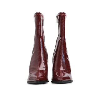 Foto 3 | Foto 3 | Botín Mada Polaris Vino Con Acabado De Alto Brillo Y Tacón Fino para Mujer