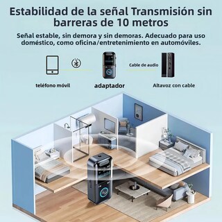 Foto 3 | Foto 3 | Adaptador Transmisor Y Receptor Auxilar Bluetoth 5.4 Eo Safe Imports Esi-24043 Negro