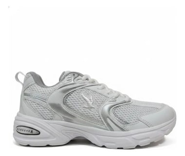 Foto 1 | Foto 1 | Tenis American Fire A-100 Blanco Plata Sport Mujer