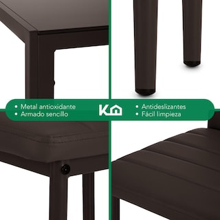 Foto 5 | Foto 5 | Juego De Comedor 6 Sillas Y Mesa De Vidrio Templado Moderno