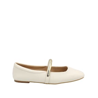 Foto 1 | Foto 1 | Luciana Senties Balerina Mary Jane Blanco Para Mujer