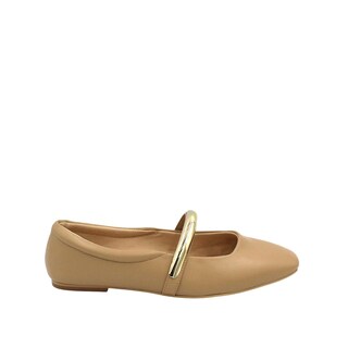 Foto 1 | Foto 1 | Luciana Senties Balerina Mary Jane Beige Para Mujer