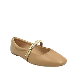 Foto 2 | Foto 2 | Luciana Senties Balerina Mary Jane Beige Para Mujer