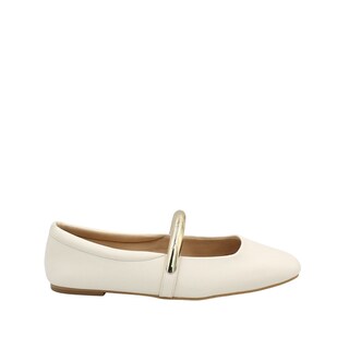 Foto 1 | Foto 1 | Luciana Senties Balerina Mary Jane Blanco Para Mujer