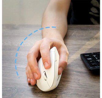 Foto 2 | Foto 2 | Ratón Vertical Inalámbrico Ergonómico Recargable 2 4 G Eo Safe Imports Esi-24143 Blanco