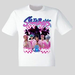 Foto 1 | Foto 1 | Playera Infantil Kpop Demon Hunters Diseño Saja Boys Color Blanco Talla 8