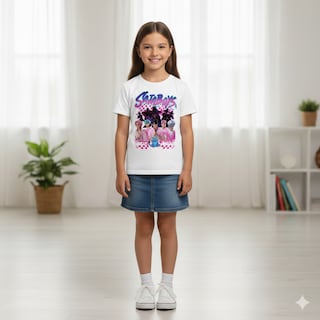 Foto 3 | Foto 3 | Playera Infantil Kpop Demon Hunters Diseño Saja Boys Color Blanco Talla 8