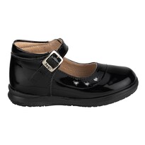 Zapato Corazón Escolar Hebilla Negro Niña Dogi 05507 Negro