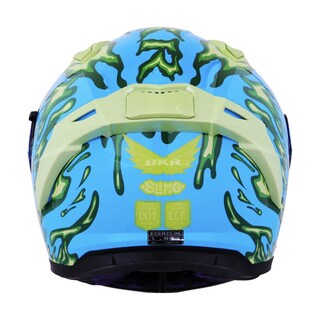 Foto 5 | Foto 5 | Casco Bkr Hawk Az Slime M.az Rep Trans Cerrado Svs Azul Verde