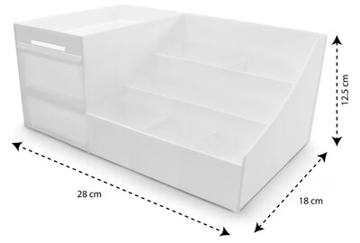 Foto 2 | Foto 2 | Organizador De Maquillaje Xtellar 9 Compartimentos Blanco