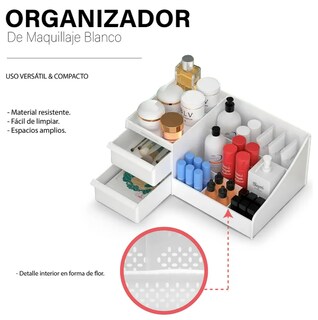 Foto 4 | Foto 4 | Organizador De Maquillaje Xtellar 9 Compartimentos Blanco