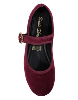 Foto 4 | Foto 4 | Zapato Mujer Tipo Mary Jane Espadrille Flat Zapato Plano Tipo Alpargata Vino Plataforma Yute Casual Hebilla Dorada Comodo