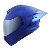 Casco Roda Beast Azul Mate Cerrado Mica Espejo Svs