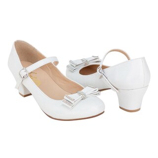 Foto 1 | Foto 1 | Zapato Clásico Vestir Moño Joven Caramel 02069 Blanco