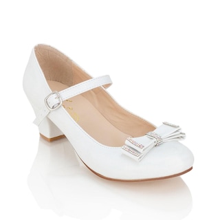 Foto 4 | Foto 4 | Zapato Clásico Vestir Moño Joven Caramel 02069 Blanco