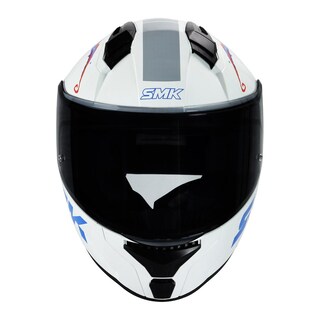 Foto 4 | Foto 4 | Casco Smk Bionic Youth Blanco Splash Gl154 Mica Humo Cerrado Blanco