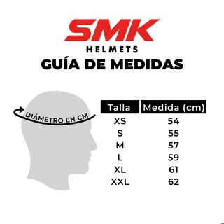 Foto 6 | Foto 6 | Casco Smk Agnar Blanco Tektron Gl163 Mica Humo Cerrado Multicolor