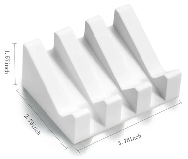 Foto 4 | Foto 4 | Jabonera De Silicona Xtellar Drenaje Tipo Cascada Antideslizante Blanco