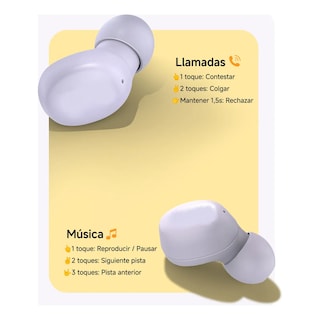 Foto 3 | Foto 3 | Audífonos In-ear Con Estuche Giratorio Eo Safe Imports Esi-24138 Morado