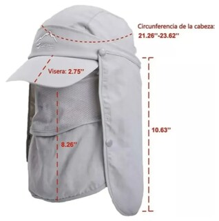 Foto 2 | Foto 2 | Sombrero De Sol Xtellar Upf 50+ Empacable Con Protección Cuello Cafe