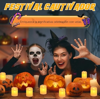 Foto 2 | Foto 2 | Velas Led Con Batería Modelo Luz Cálida Amarillo